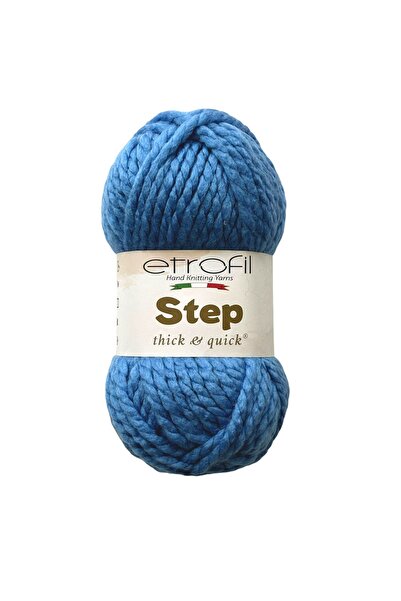 Etrofil Fir de tricotat Step Örgü İpi Albastru-cer 80% Acril 20% Lână 100g 60...