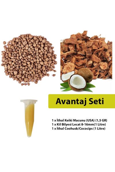 Orkide Yetiştirme KİL BİLYESİ, COCOCİPS, KEİKİ MACUNU( ÖZEL AVANTAJ SETİ)
