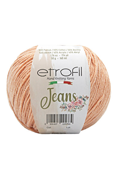 Etrofil Fir de tricotat din denim Somon 55% Bumbac 45% Acril 50g 160m (032)