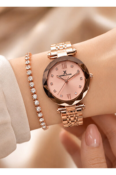 Daniel Klein Marka Rose Gold Renk 2 Yıl Garantili Küçük Kasa Kadın Kol Saati ...