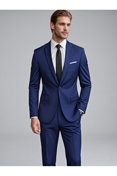 Generic 2 Piece Premium Slim Fit Business Suit for Men