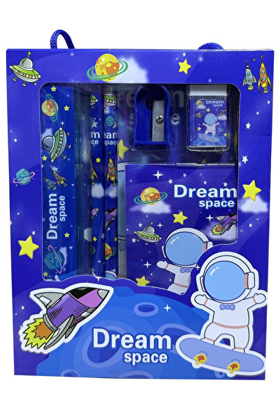 Eazy Kids 9 - Piece Kids Stationery Gift Set – Astronaut and Space Theme