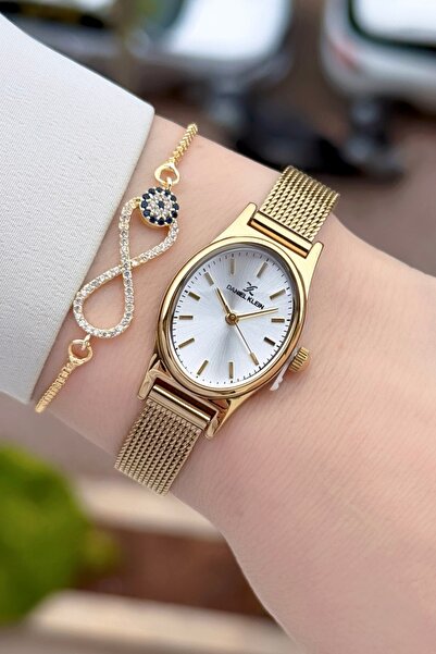 Daniel Klein Altın Renk 2 Yıl Garantili 21 Mm Kadın Kol Saati