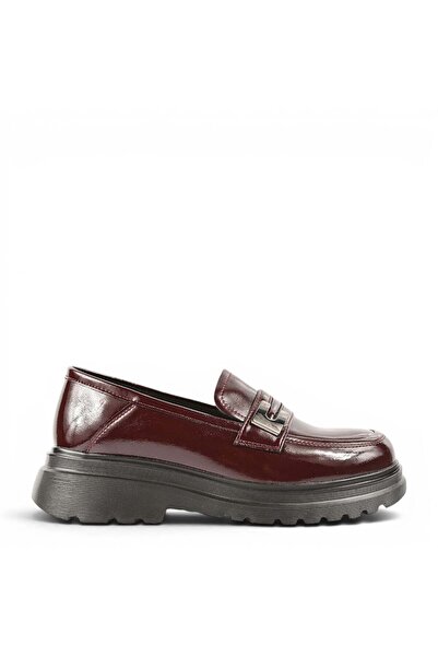 FORMAZIONE Pantofi casual, damă, FORMAZIONE, S80226-1LT bordo, piele lăcuită, 38