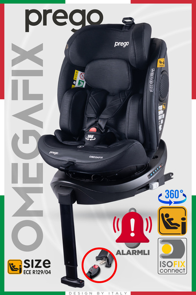 Prego Omegafix Alarmlı 360 Derece Dönebilen -0-36 Kg -İ-Size Belgeli - Destek...