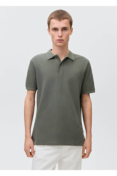 Mango Teen Pamuklu pike polo gömlek