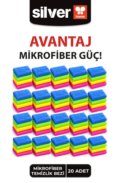 SİLVER HOME Super Absorbent 235 Quality 40x40cm 20 τμχ Πανί από μικροΐνες - Χ...