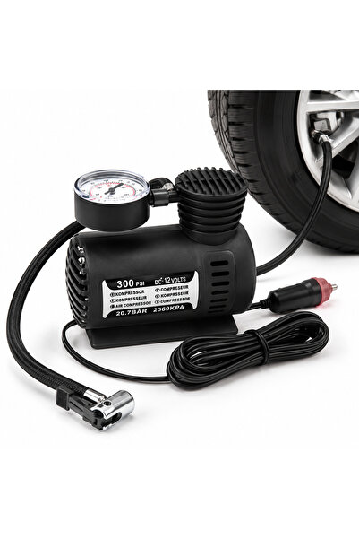 Ventoze 12V 300 PS Taşınabilir Hava Kompresörü I Araç Lastik Şişirme Pompası ...