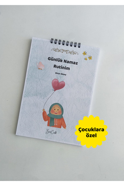 beticraft Günlük Namaz Rutinim, Namaz takip defteri, Kişiye özel isimli