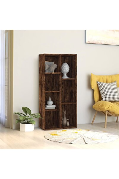 Concept Bibliotecă, stejar fumuriu, 50x25x106 cm