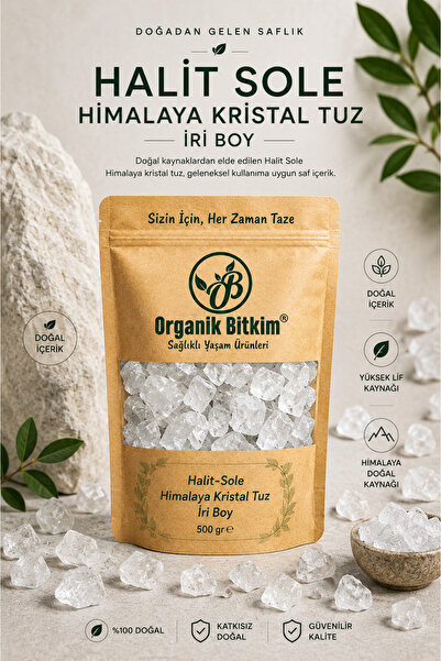 OB Organik Bitkim Halit Sole Himalaya Tuz Kristal 500 gr