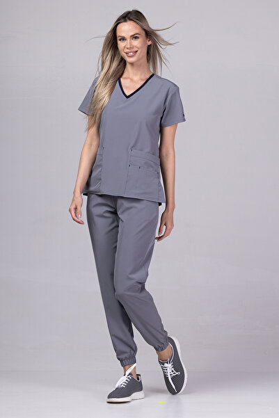 OEM Costum medical NOU PREMIUM EVA pentru femei, gri