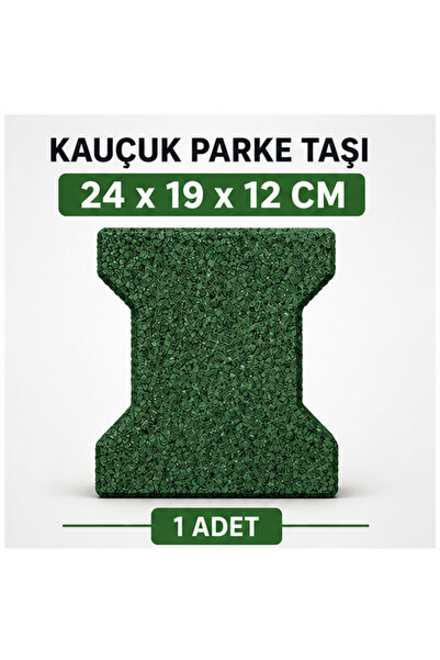 Doğa Kauçuk 24x19x2 cm Kauçuk Parke Taşı (1 Adet)