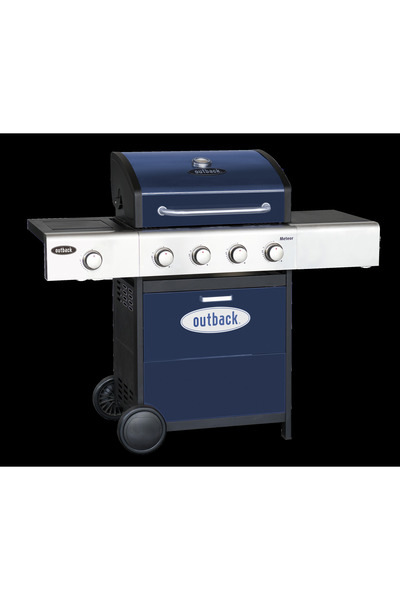 OUTBACK Meteor 4 Burner Gas BBQ - Blue