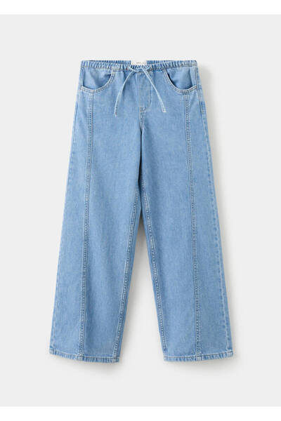 MANGO Kids Dikiş detaylı wideleg jean