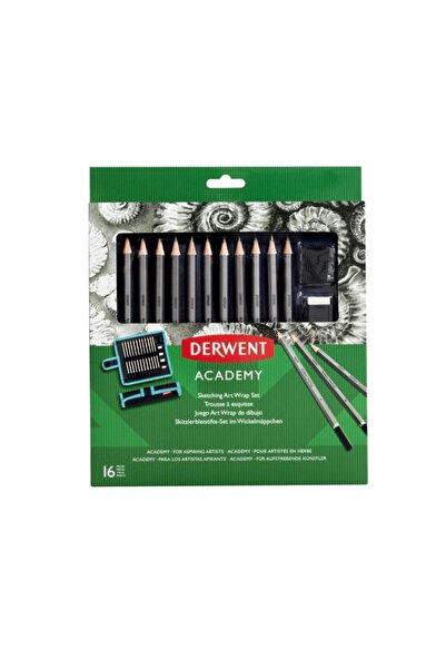 Derwent 16-PIECE PORTABLE DRAWING SET FOR SKETCHES ACADEMY