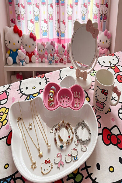 Küp Atölye Hello Kitty Çok Amaçlı Kase Organizer Takı Tabağı