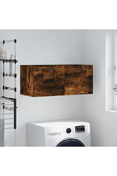 Concept Dulap de perete, stejar fumuriu, 80x36,5x35 cm, lemn compozit