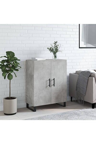 Concept Servantă, gri beton, 69,5x34x90 cm, lemn compozit
