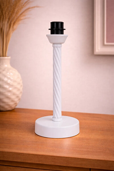 Dekovien Metal White Twisted Lampshade Base Other