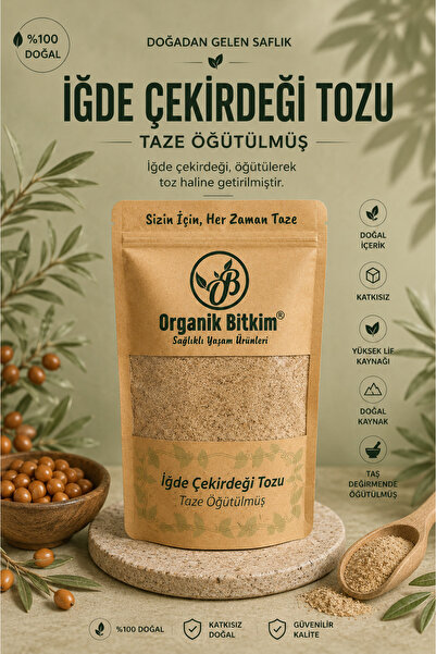OB Organik Bitkim İğde Çekirdeği Tozu (ÖĞÜTÜLMÜŞ) 150 gr