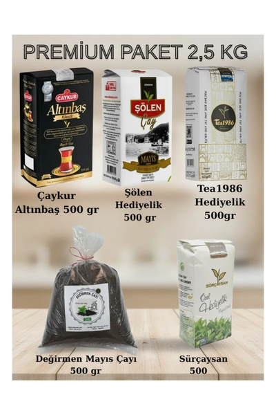 ÇAYLAR AVM Premium Çay Gurme Seti 2.5 kg Altınbaş, Şölen, Tea1986, Sürçaysan ...