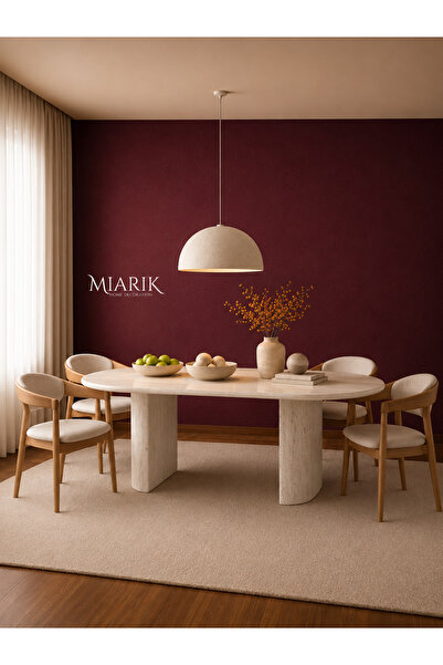 MIARIK DESIGN Halin-traverten Yemek Masası