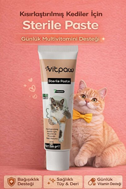 vitpaw Sterile Paste 100 g – Kısırlaştırılmış Kediler İçin Vitamin & Minerall...