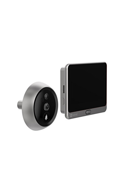 EZVIZ DP2C 2MP 1080P Kablosuz Akıllı Görüntülü Kapı Dürbünü, Entegre Ekran ve Kapı Zili, Bataryalı, PIR