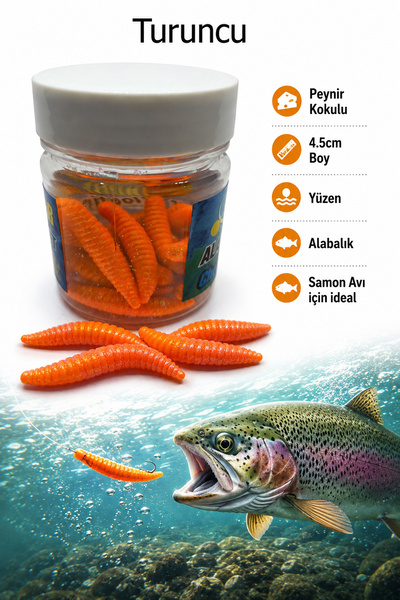 RENAT CARP Renatcarp Trout Master Peynir(CHEESE) Kokulu Özel Seri Silikon Kur...