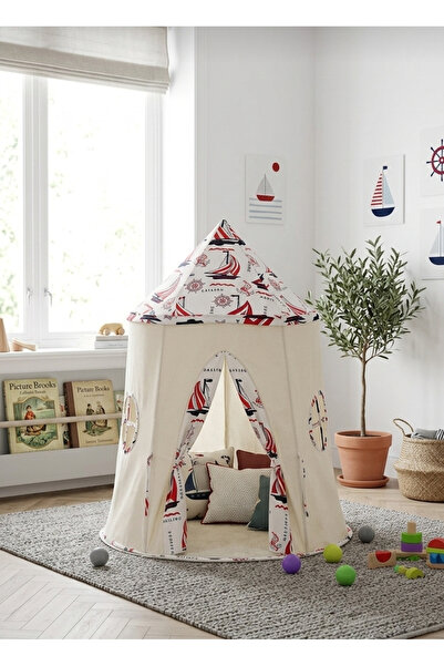 OEM Cort copii stil indian Teepee Tent XXL Sailing BathVision, 110x110x146 Rosu