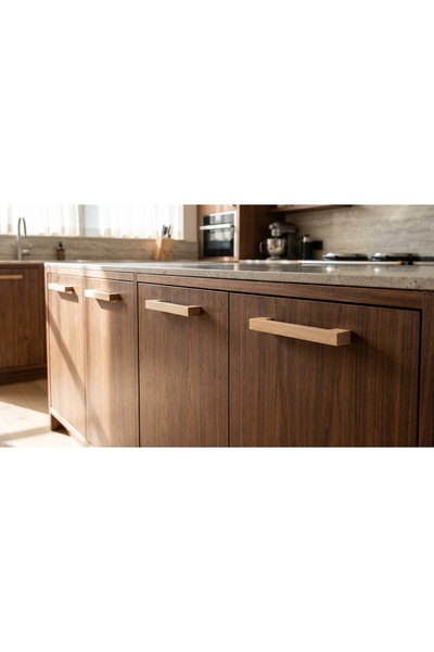 Wholewood Zen Ahşap Mobilya Dolap Kulpu 160 Mm Ahşap Rengi