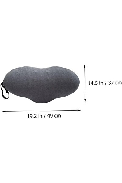 Arabest Portable Lumbar Support Pillow, Memory Foam Cushion with Massage Poin...