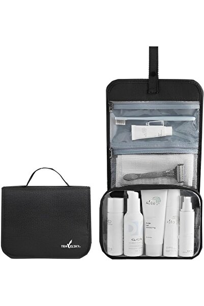 Arabest Portable Toiletries Storage Bag, Sturdy Zipper Makeup Organizer for T...