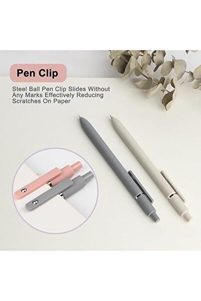 Arabest 5pcs Gel Pens Quick Dry Ink Pens Fine Point Premium Retractable Rolli...
