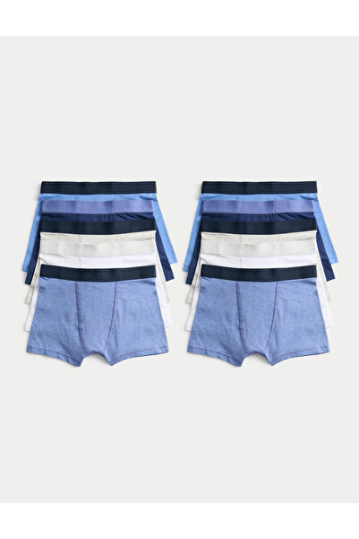 Marks & Spencer 10’lu Pamuklu Boxer Seti (5‑16 Yaş)
