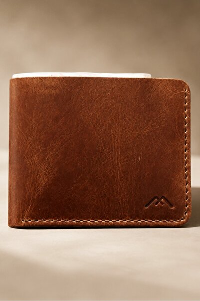 Madmext Genuine Leather Men's Wallet with Tan Card and Money Compartment with...
