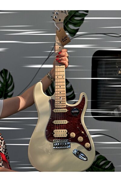 Auster AS100PRO Profesyonel Elektro Gitar - Taşıma Kılıfı + Enstrüman Kablosu...