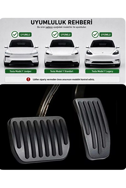 Li Parts Tesla Model Y Juniper Tesla Model Y Legacy ve Tesla Model 3 Siyah Pe...