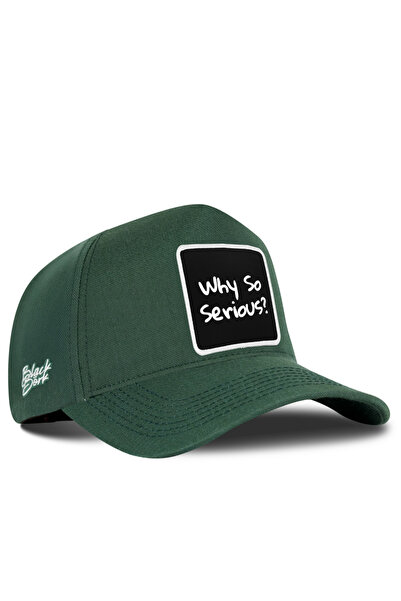 BlackBörk Why so Serious Logo Cordura Petrol Green Baseball Cap
