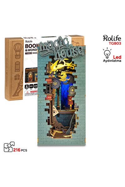 Rolife 3D Puzzle Book Spine DIY Magic House, RoLife, 216 Pieces