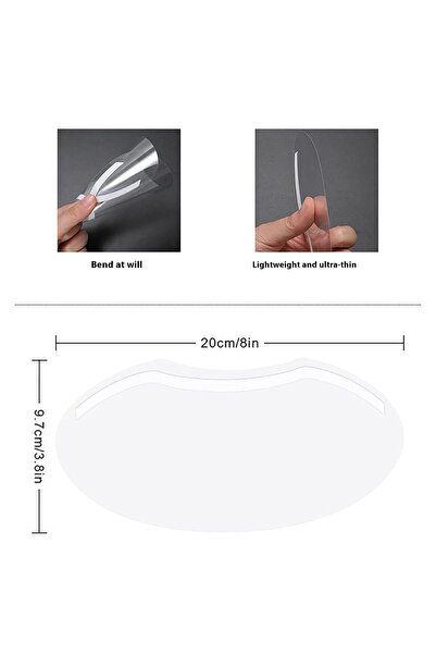 Arabest 50 PCS Makeup Face Shields Visors,Disposable Face Shields Masks for H...