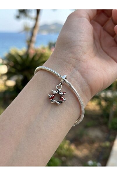 My Story Disney Mickey Mouse Ve Minnie Sevgi Sallantılı Gümüş Charm