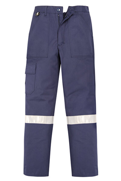 İŞMONT Pantaloni de lucru pentru bărbați, albastru marin, cu buzunare pentru ...