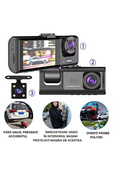 Smartio Romania Cameră de bord multifuncțională Full HD