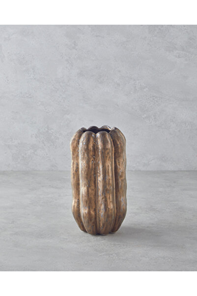 English Home Troya Seramik Vazo 27 cm Bronz