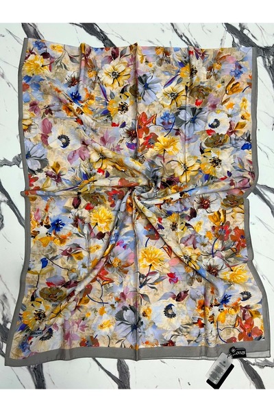 Modario Si̇yane Cupra Viscose Shawl Pattern 2 26 - 9