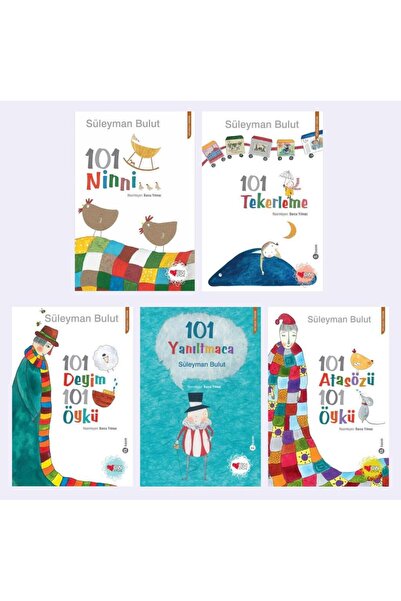 CAN Süleyman Bulut Seti 5 Kitap 101 Deyim 101 Atasözü 101 Ninni 101 Yanıltmac...