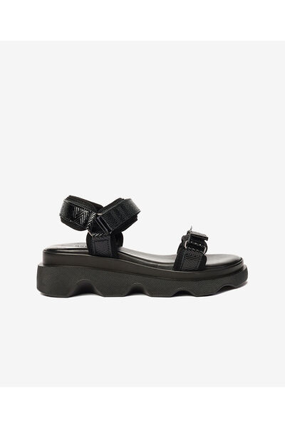 Greyder Kadın Siyah Hakiki Deri Sandalet 4Y2WS59059