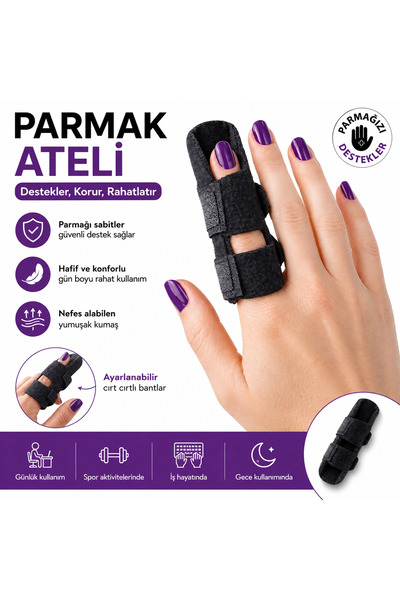 TUMKE Profesyonel Parmak Sabitleyici Atel - Tüm Parmaklar İle Uyumlu Koruyucu...
